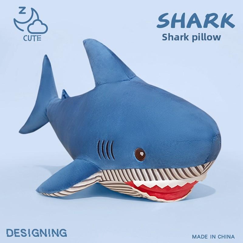 Shark Plush Toy Cartoon Soft Stuffed Animal For Kids Birthday Gift
