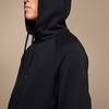 On Zipped Hoodie With Logo Pattern Solid Color Hooded Jacket Men Jacket Black 1ME11440553