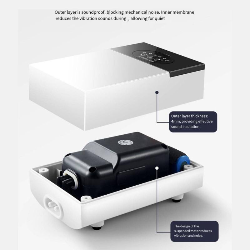 Quiet Aquariums Air Pumps USB Power 14 Hour Continuous Use Automatic Oxygen Adjustment Energy Saving Aerator