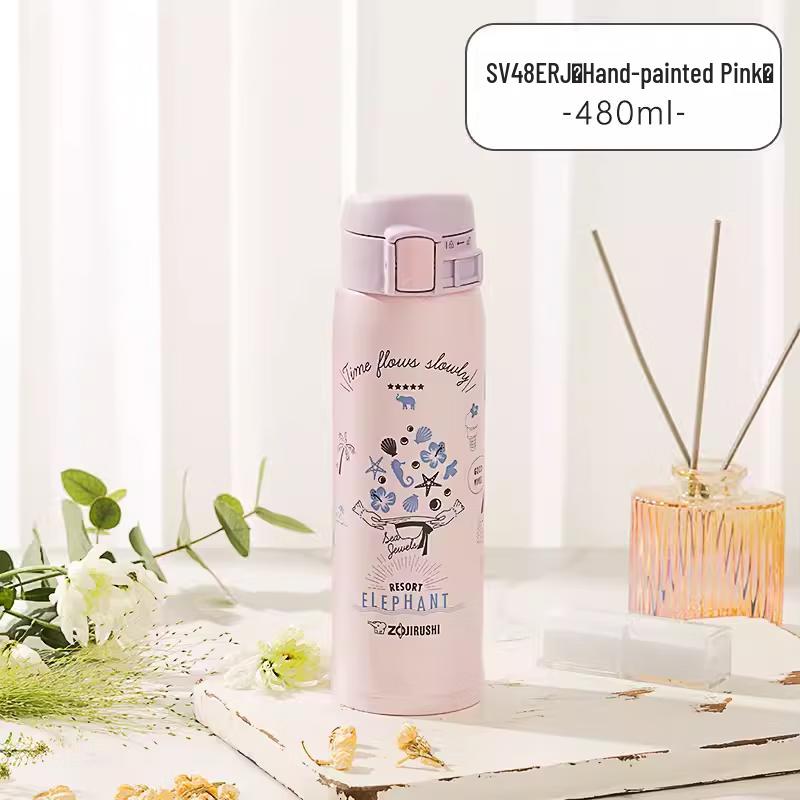 Zojirushi 480ml Stainless Steel Pop-Up Lid Thermos Cup