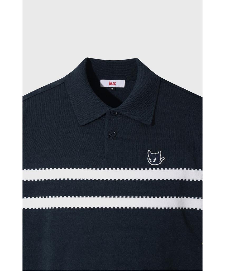 WAAC Men Waacky Stirpe Knit Polo Wmwaa26604Nyx