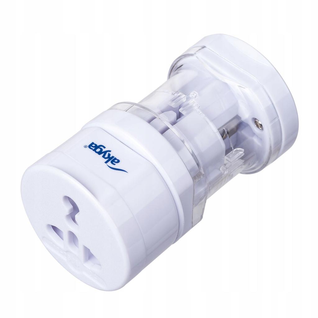 Adapter podróżny AC Akyga AK-AD-61 worldwide biały