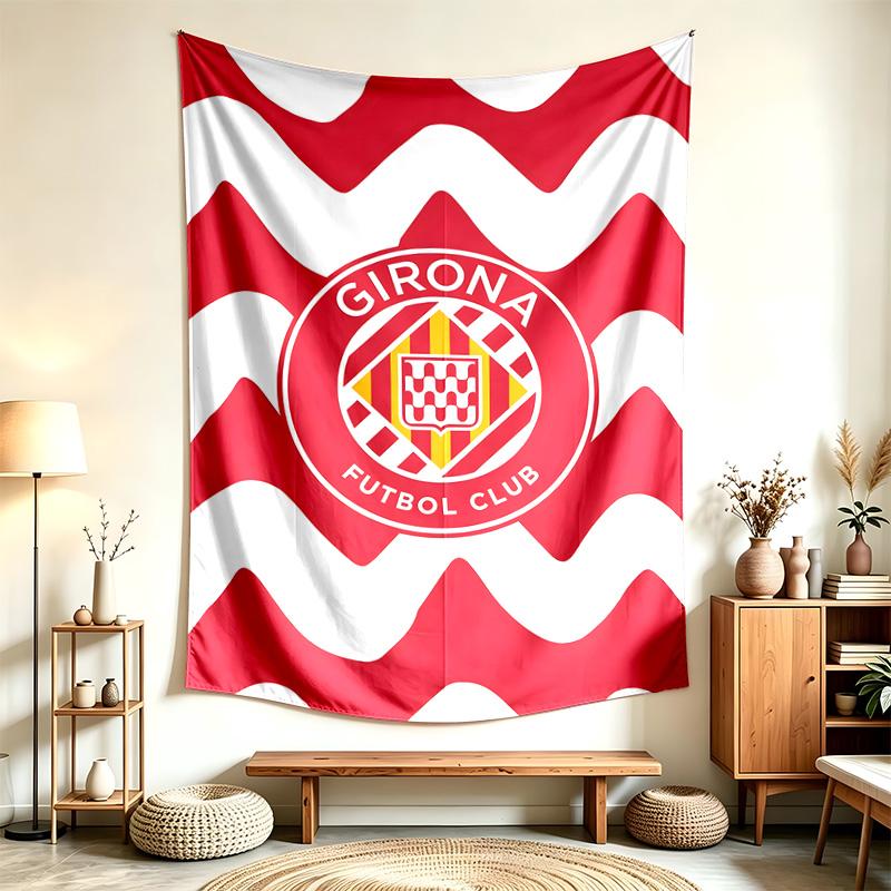Girona FC (1) Tapestry Suitable For Decorating Homes Dorms And Bedrooms Soft To The Touch And A Perfect Gift For Friends And Family
