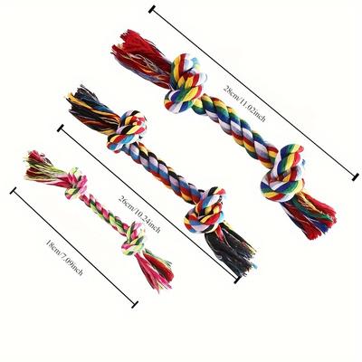 1 Stück Langlebiges Seilspielzeug für kleine Hunde: Perfekt für Welpen beim Zahnen und Kauen!