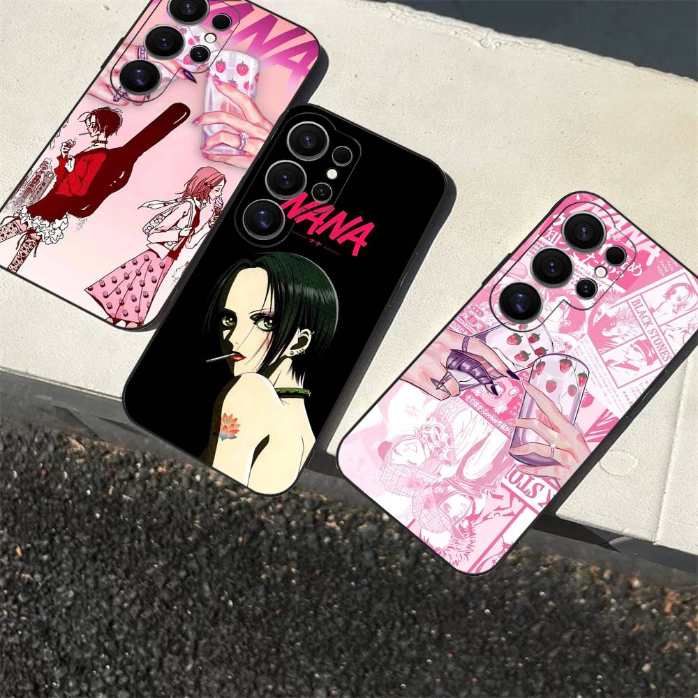Anime Cool Nana Osaki Phone Case For Samsung S 24 fe 25 Ultra plus 20 lite 21 30 22 23 24 22 Ultra 5G Fundas