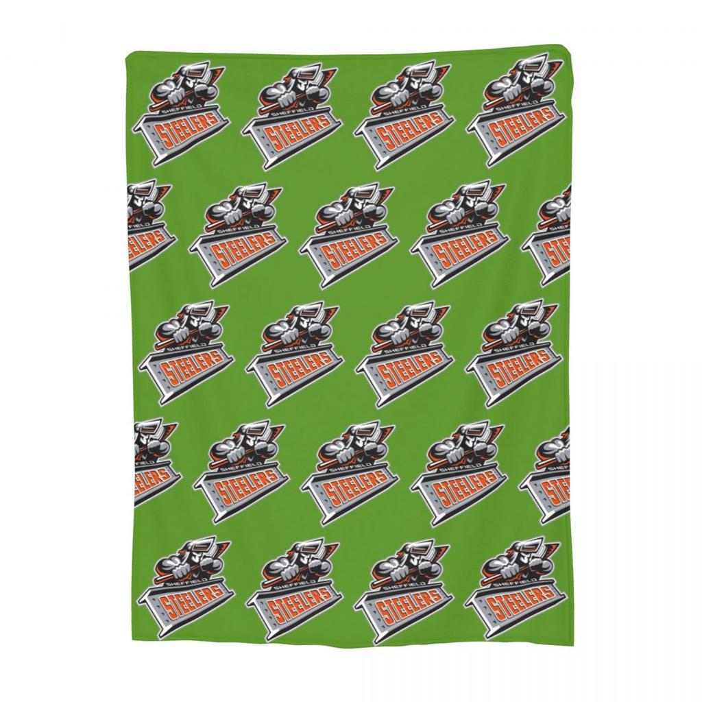 The Sheffield Steelers Blankets Fleece Sofa Throw Blanket Portable for Home Bedroom Outdoor Throws Bedspread Quilt