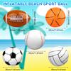 Inflatable Sports Balls 16 Inch Inflatable Beach Ball 5 Styles Blow Up Sports Party Decorations Balls Rugby Baseball Basketball