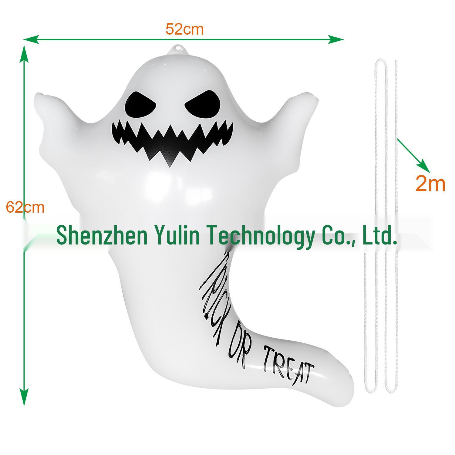 Halloween Inflatable Skull, Ghost, and Pirate Costume with Sword Prop Ghost Type
