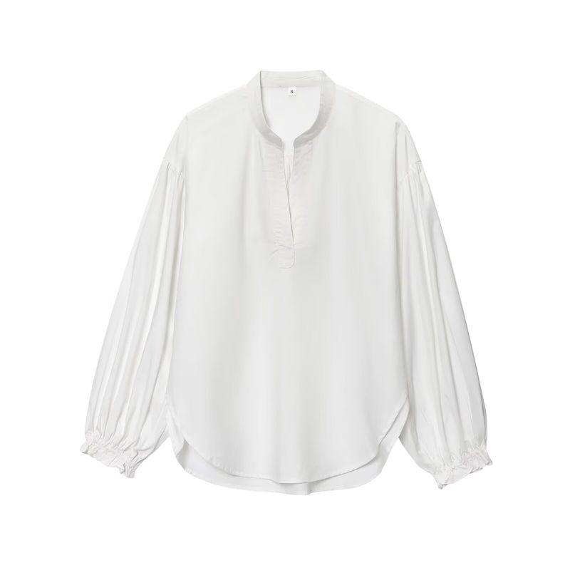 Araltay New Arrival Fashion Style Women's Clothing Fashion All-Match V Neck Puff Sleeve Shirt Tops 1268594002