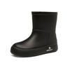 Rain Shoes Women's Fashion Wear Rain Waterproof Non-slip Soft Sole Student Short Rain Boots Velvet Warm Water Shoes