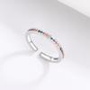 Cross-Border Versatile Rainbow Moonstone Ring - Exquisite Celebrity Style Fashion Open Design