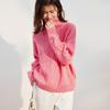 Women's 100% Thickened Merino Wool Turtleneck Cable Knit Sweater