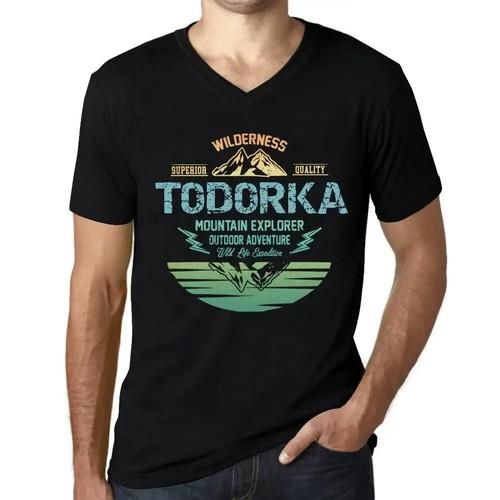 Men s Graphic Tee V-Neck Outdoor Adventure Wilderness Mountain Explorer T-Shirt S разноцветный