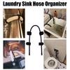 Yousheng Laundry Tub Hose Holder Clip Washing Machine Discharge Hose Anti-Rust Hanger Household Laundry Accessory