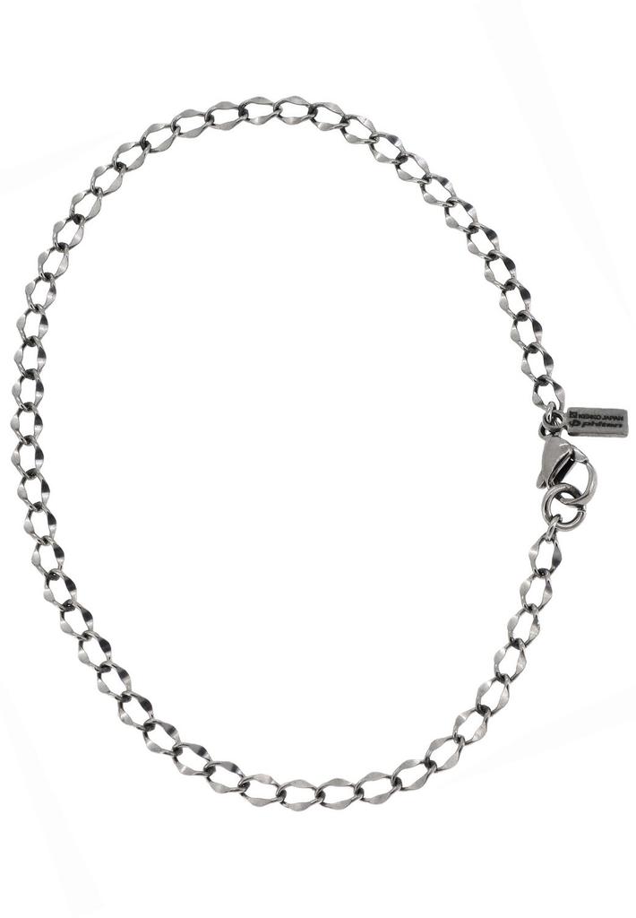 Phiten [Limited Edition] Titanium Anklet, Flat Cut Curb Chain, Length 23-27cm (23cm), Width 4.0mm, Hypoallergenic, Made In Japan, Sports, Health