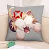 Neco Arc Kawaii Kissenbezug Plüschstoff Weich Doppelseitiger Druck Sofakissenbezug Dekokissenbezüge