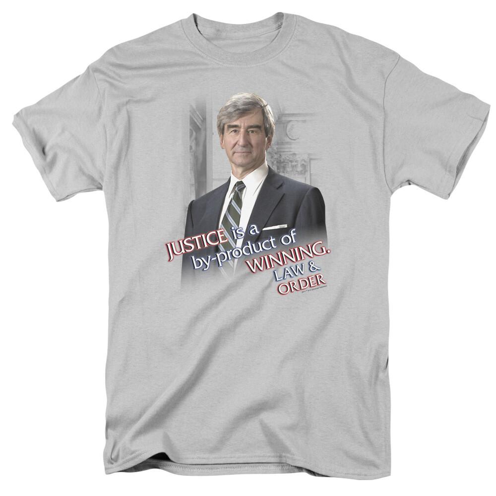 26 Law & Order Jack McCoy T Shirt Mens Licensed Classic TV Show Silver Unisex T-Shirt XXXL