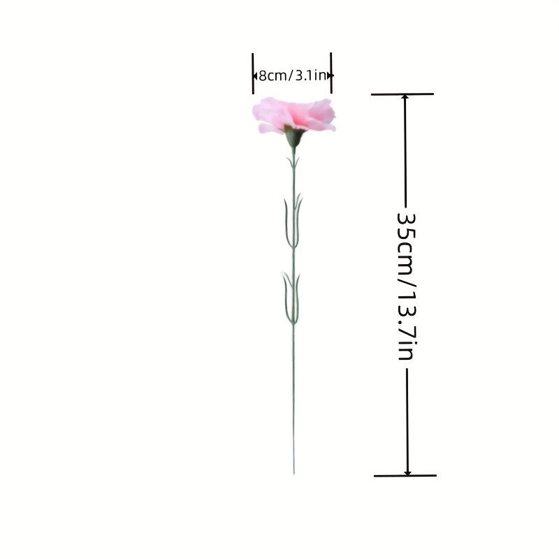 10 Artificial Pink Carnation Bouquets (bendable Stems) - an Ideal Choice for Mother's Day, Weddings, Home and Office Decor
