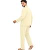 Men's Long Sleeve Button Down Pajama Set for Sleepwear Comfort