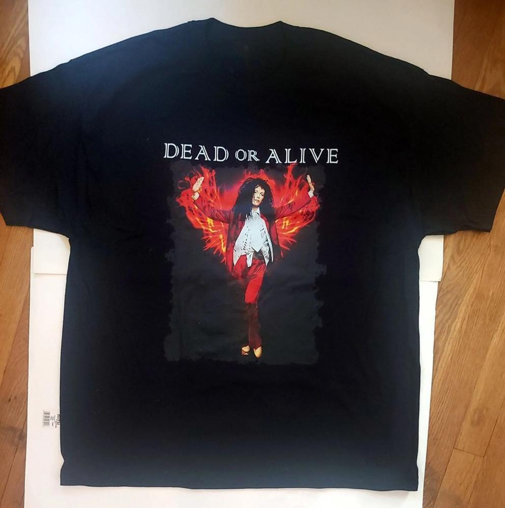 

Винтаж Dead or Alive Группа Подарок для Фанатов Хлопок Черный Унисекс Футболка BL680 Унисекс Футболка XL