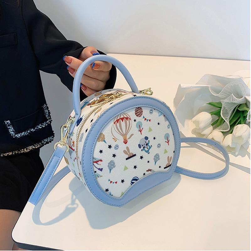 Taška pro ženy Módní malá kulatá taška Čtvercová taška Taška přes rameno Crossbody taška