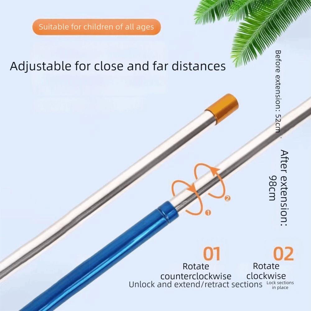 Retractable Design Pocket Fish Dip Net Non-Slip Handle Butterfly Nets Outdoor Swimming