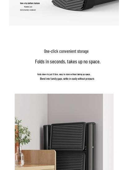 Telescopic Folding A-Frame Ladder: Indoor Multifunctional Step Stool with 3-4 Steps