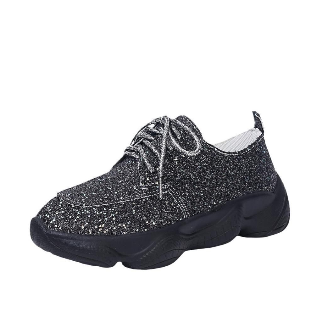 2025 New Spring Fly-woven Mesh Casual Sports Women's Shoes Breathable Thick-soled Dad Shoes Summer