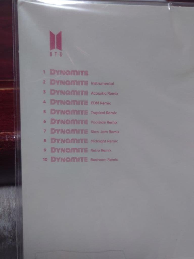 [USED] BTS Dynamite CD includes 10 songs