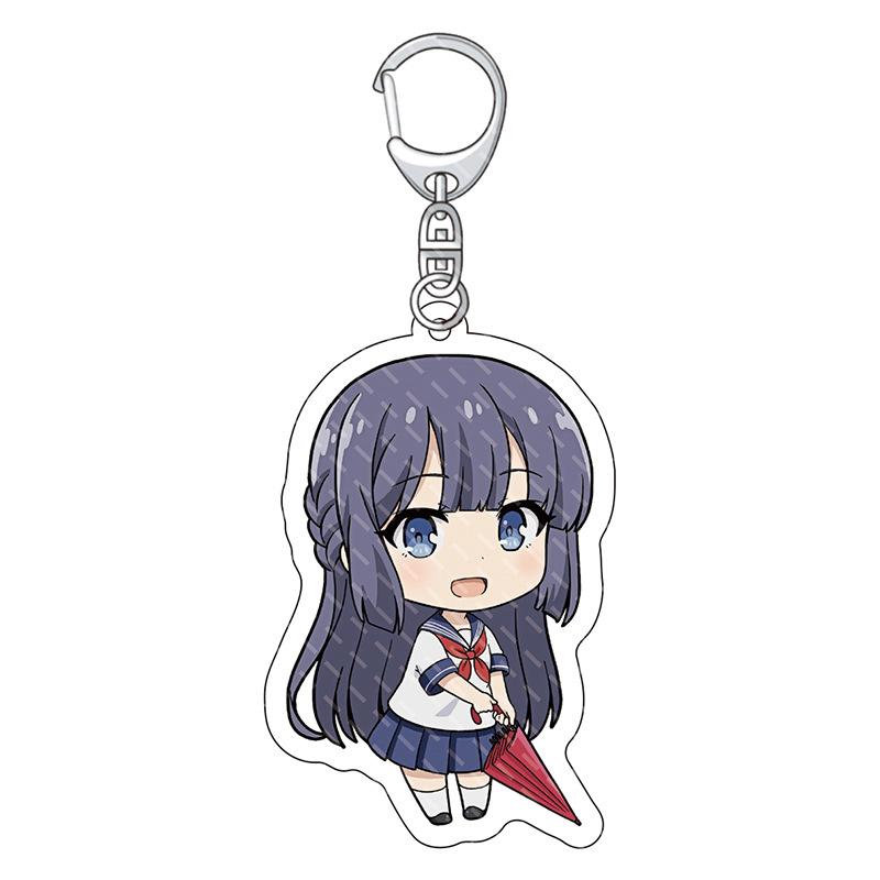 Horké Anime Rascal Does Not Dream of Bunny Girl Senpai Sakurajima Mai Cosplay Akrylové Klíčenky Doplňky Dárky pro Fanoušky
