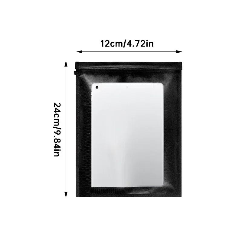 

Waterproof Fireproof Faraday Cage Bag for Laptops Tablets Phones Car Keys Anti-Hacking Signal Blocking Storage Gray As photo
