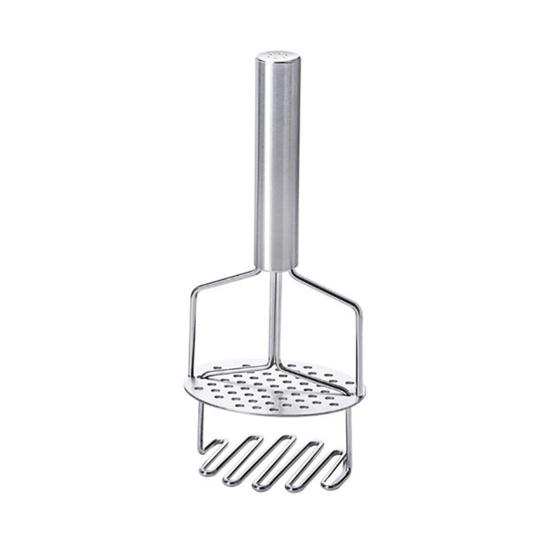 

Manual Potato Masher Stainless Steel Dual-Function Wire Masher Dishwasher Safe Kitchen Tool for Smooth Mashed Potatoes 1pc