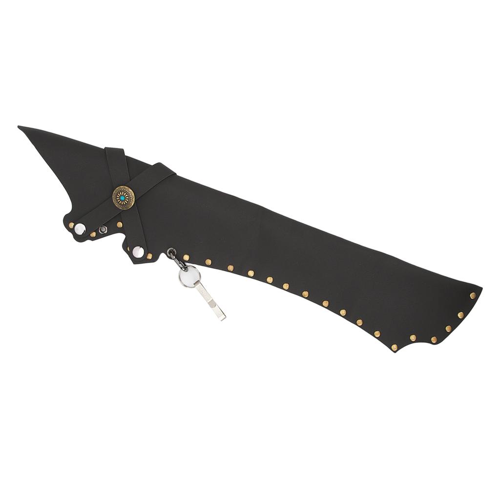 Archery Arrow Quiver Holding 20 Arrows Leather Archery Arrow Holder for Field Practice Black