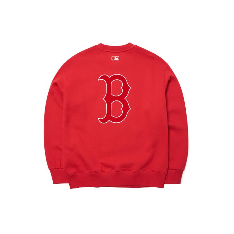 New MLB Base Logo Sweatshirt Unisex Red 3AMTB0716-43RDS