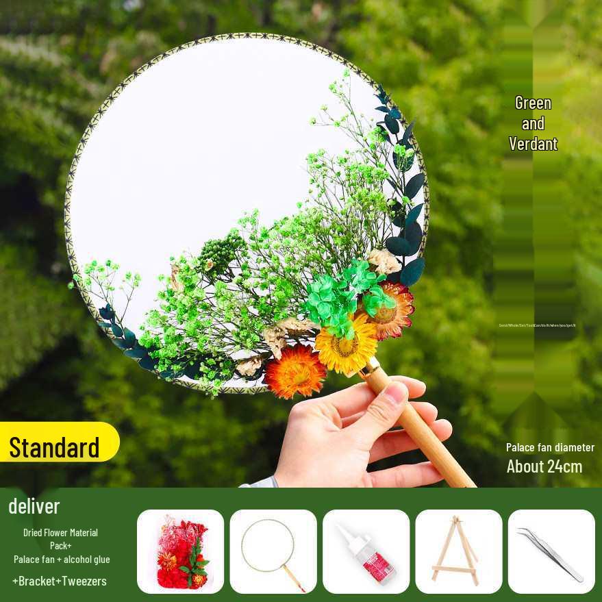 Dried Flower Fan DIY Kit for International Women's Day - Team Building & Handmade Gift