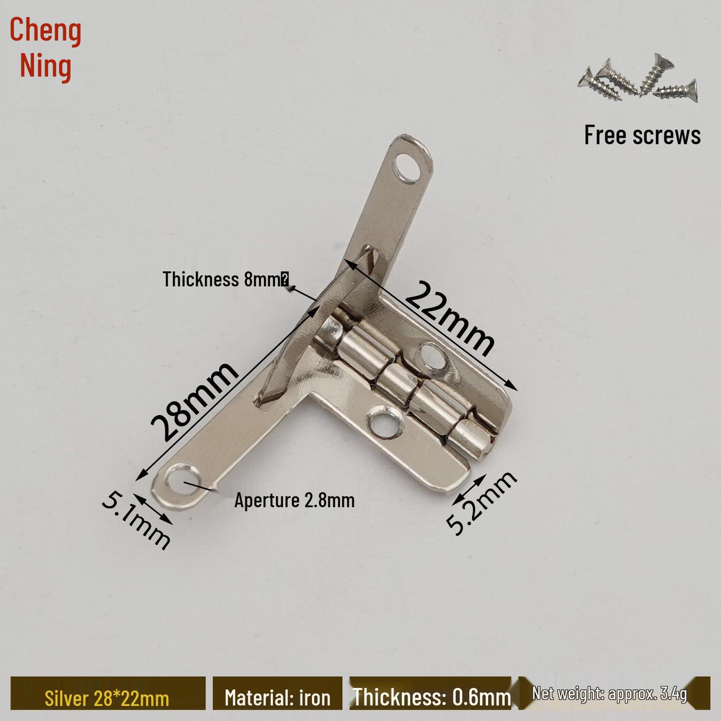 

Ретро Деревянная Коробка Семисимвольная 90° Железная Петля - Маленькая Листовая Петля для Фурнитуры в Авиационном Стиле