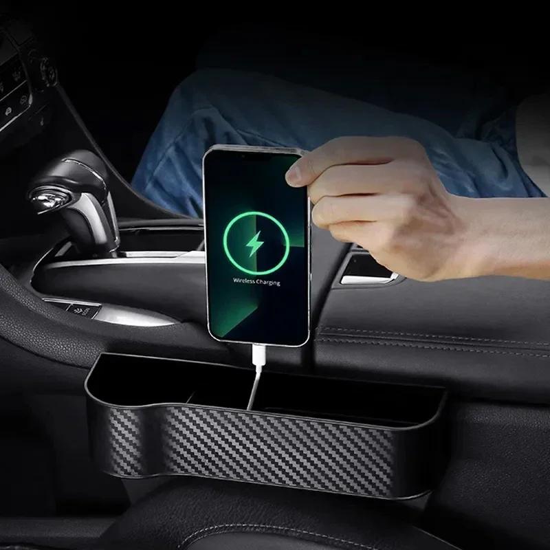 Car Seat Gaps Storage Box, Car Seat Gaps Filler, Multifunctional Car Sundries Storage Box, Car Interior Accessories