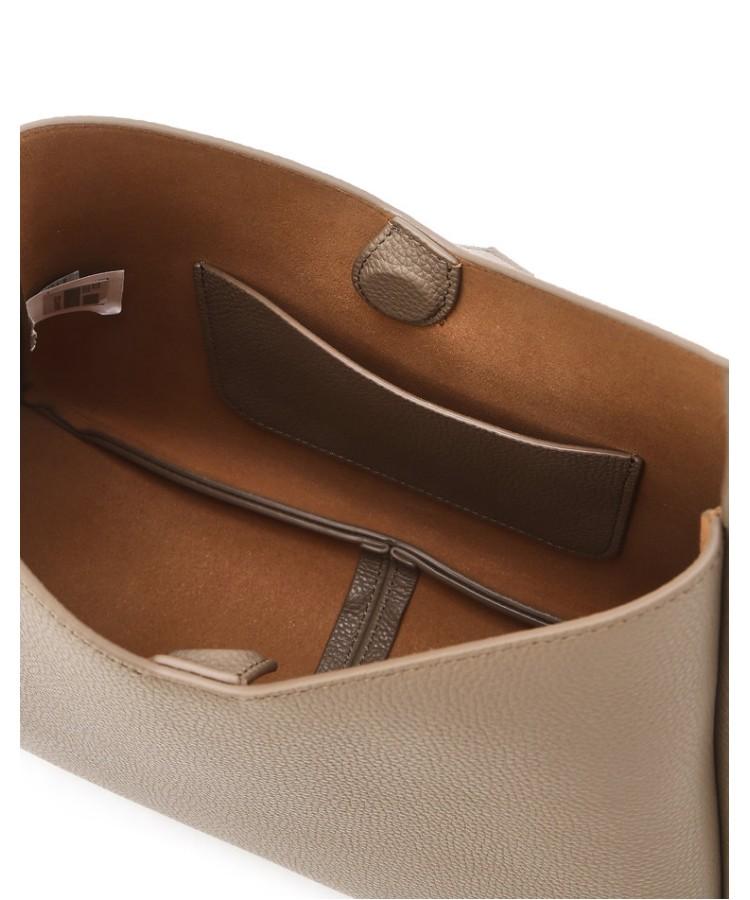 Athe Vanessabruno [Maron] Mocha Mousse Shrunken Leather Hobo Bag M (Silver Hardware) Aaba6F407I3