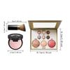 Makeup Tray Set Multifunctional Beauty Tools Kit with Stage Light for Portable Nude Makeup Touchup 