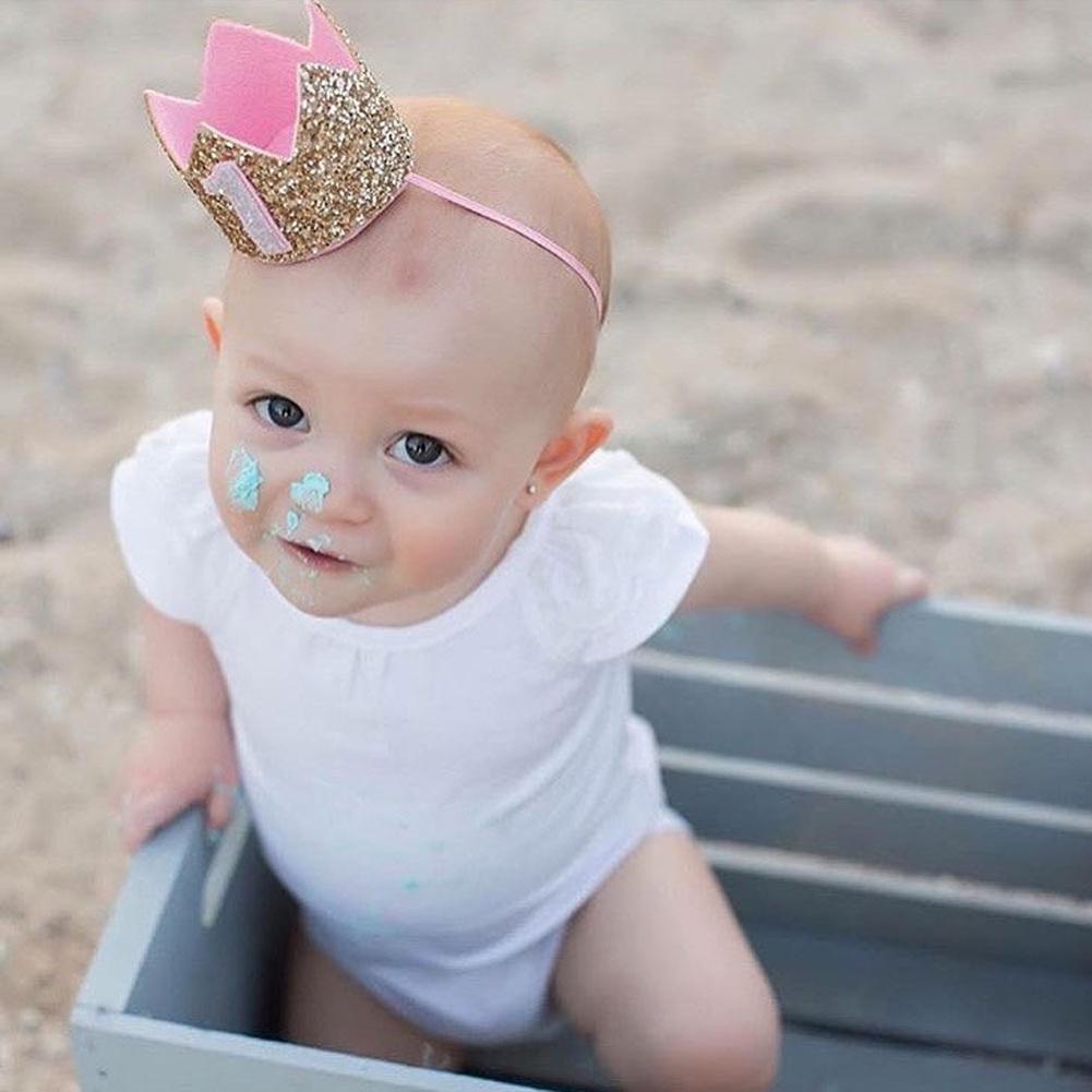 Buy Baby Birthday Party Hat Gold 