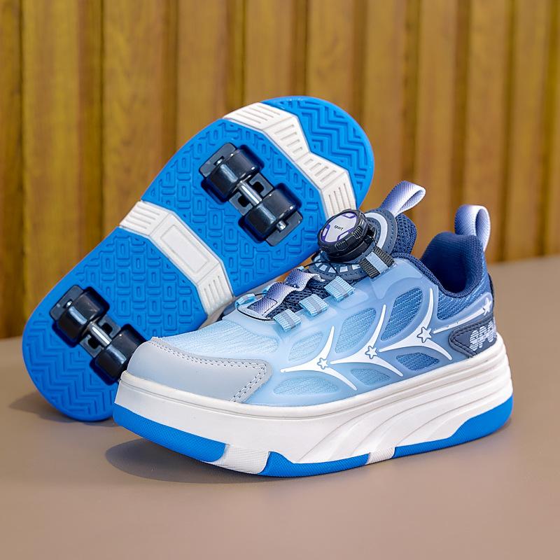 Roller Shoes 4-Wheel Detachable Skate Sneakers Kids and Baby