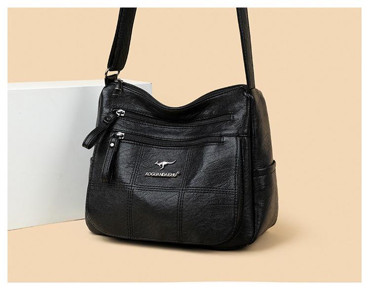 2026 Women's Large Capacity Crossbody Bag - High-End Fashion, Simple Design, Casual Single Shoulder Bag for Moms