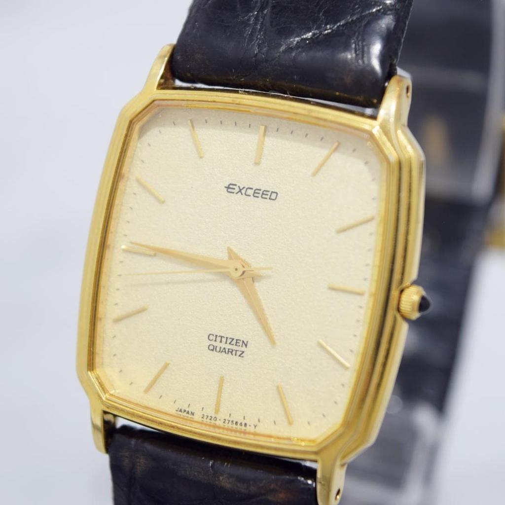 Used Good condition with box 1986 CITIZEN EXCEED dress watch