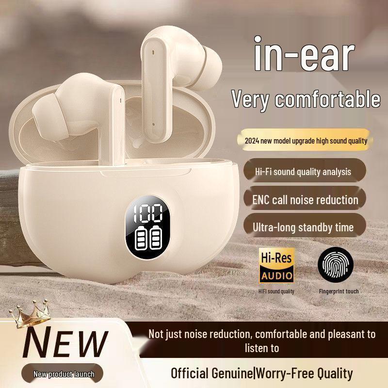 2025 Wireless Noise-Cancelling In-Ear Sports Bluetooth Headphones with High Sound Quality