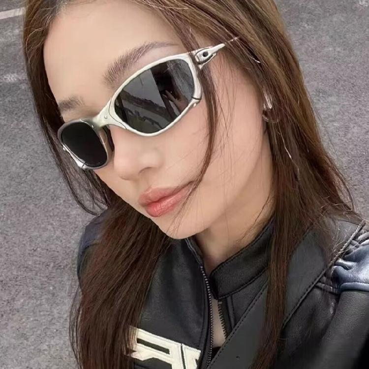 Outdoor Sport Polarisierte Sonnenbrille UV400 Schutz Leichtes Metallgestell Für Motorradfahren Radfahren Laufen