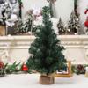 40/50cm Mini Christmas Trees Green With Linen Base Perfect Desktop Ornaments Store Window Displays Christmas Add Festive Touch