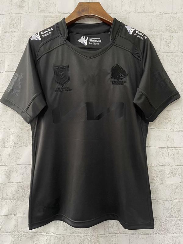 Men s Black Mustang 2025 Rugby Jersey Short Sleeve XL