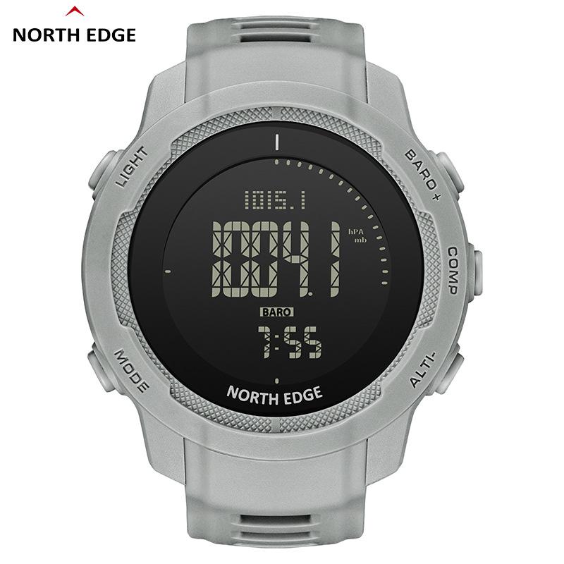 NORTH EDGE Vertico Herren Digitaluhr Militär Sportuhren Wasserdicht 50M Höhenmesser Barometer Kompass Alarm Outdoor Armbanduhr