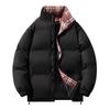 Men's Casual Cotton Jacket Hooded Solid Color Winter Daily