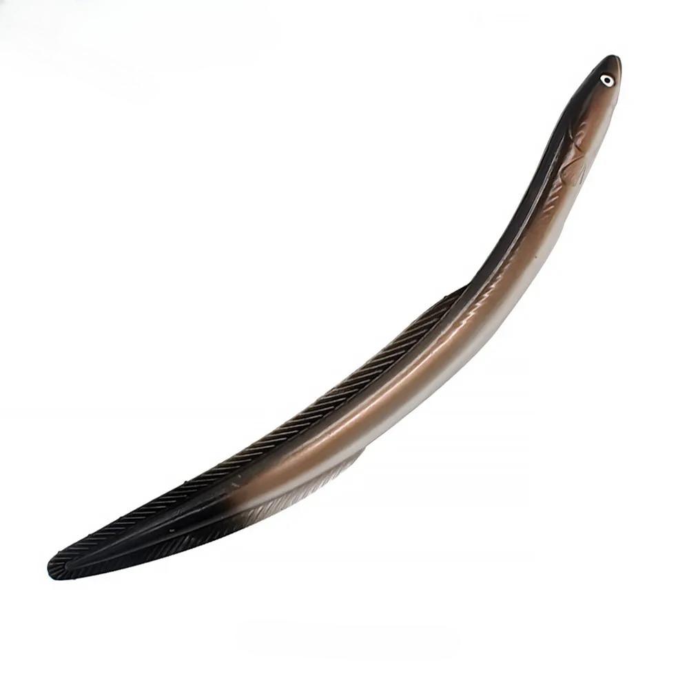 

30cm Sea Fishing Electric Eel Swimbait Carp Wobblers Fish Boat Soft Big Artificial Silicone Fake Bait 58g For Sea Fishing Lure 260319 коричневый